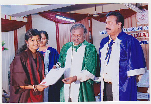 IMG_0003.jpg - 9th Graduation day - April 30, 2010, Cheif Guest - Thiru. M.A.Muthu Veera Ganapathy, M.Com, M.Phil, Ph.D., Former director of Colligeate Education, Govt. of Tamilnadu.
